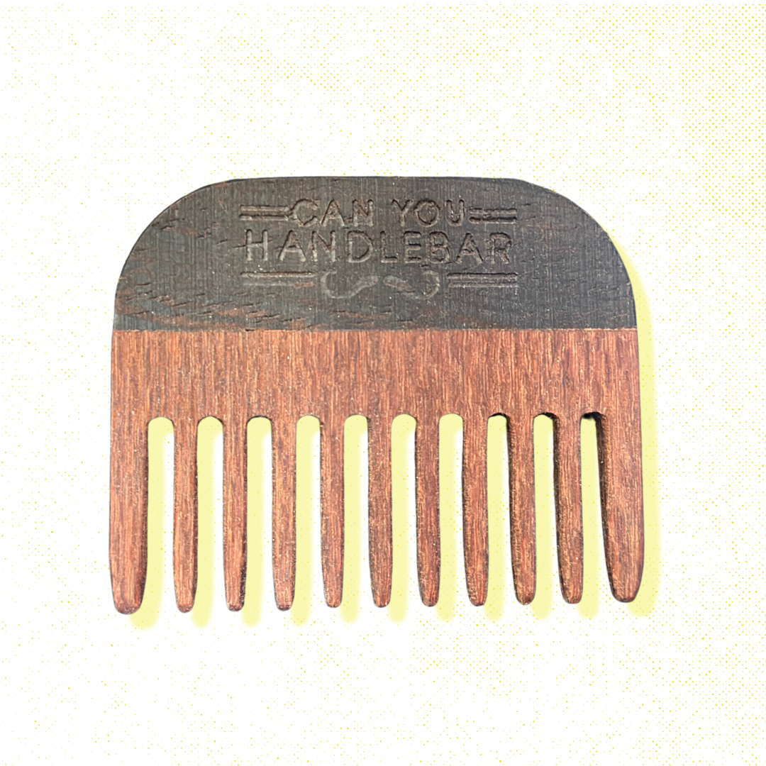 Can You Handlebar Handmade Wooden Beard Comb